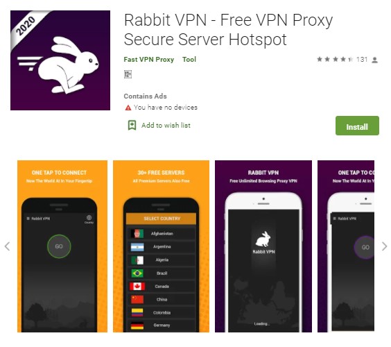 rabbit vpn for pc